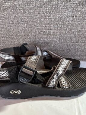 Chaco Z Strap Sandals Mens 8 Wide Black Adjustable Hiking Sport Outdoor Comfort
